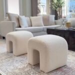 Bouclé Ottoman