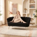 Bouclé Loveseat