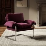 Performance Velvet Accent Chair