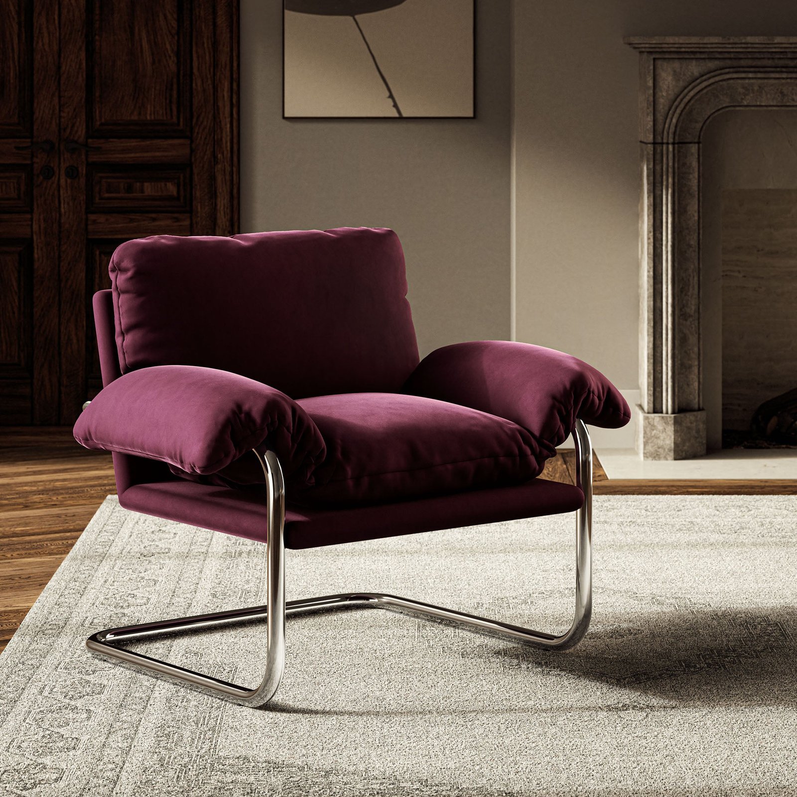 Performance Velvet Accent Chair Performance Velvet Accent Chair - Image 1